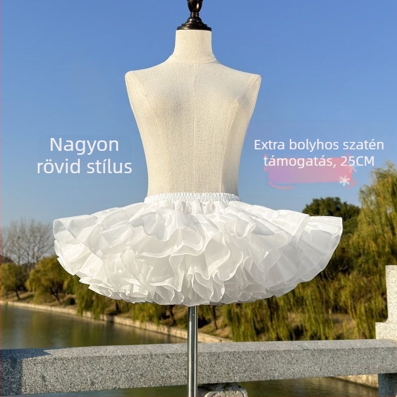 Lolita csont nélküli bustle szoknya COS belső petticoat, felnőtteknek