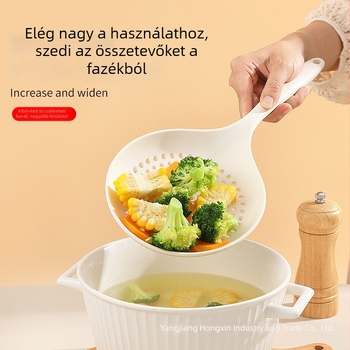 Szilikon szűrőkanál a konyhába – magas hőmérséklet-tűrés, tapadásmentes, csúszásmentes, égés elleni védelem