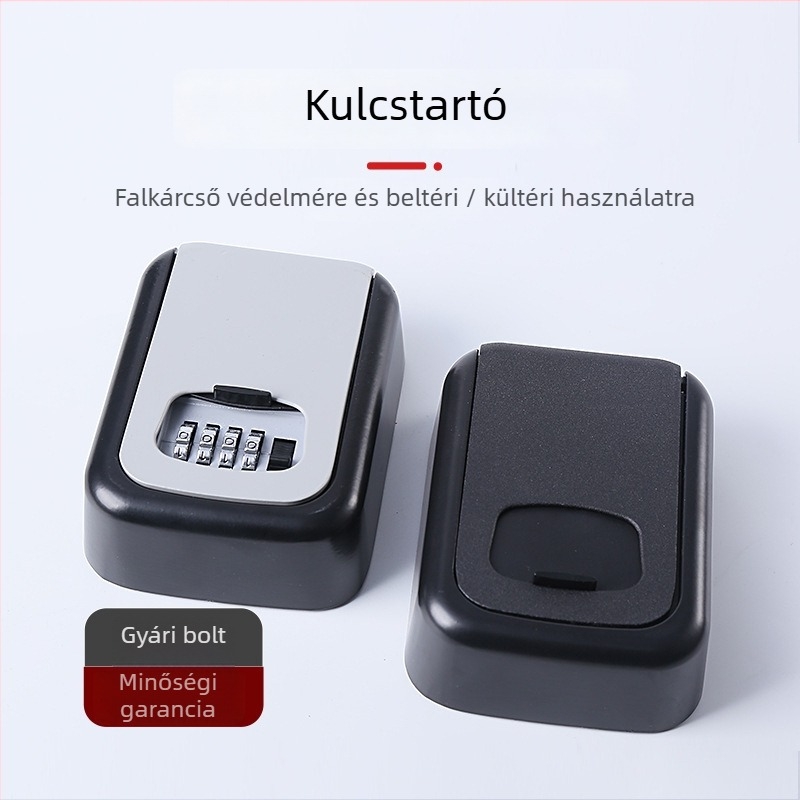 Mechanikus jelszavas kulcstartó doboz macskaszem zárással, falra szerelhető, XL-903 modell, cink-alumínium ötvözet, testreszabható gyártás