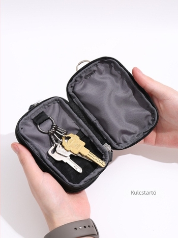 Kulcs- és kártyatartó táska - uniszex, nylon vízálló, poliészter bélés, utcai stílus