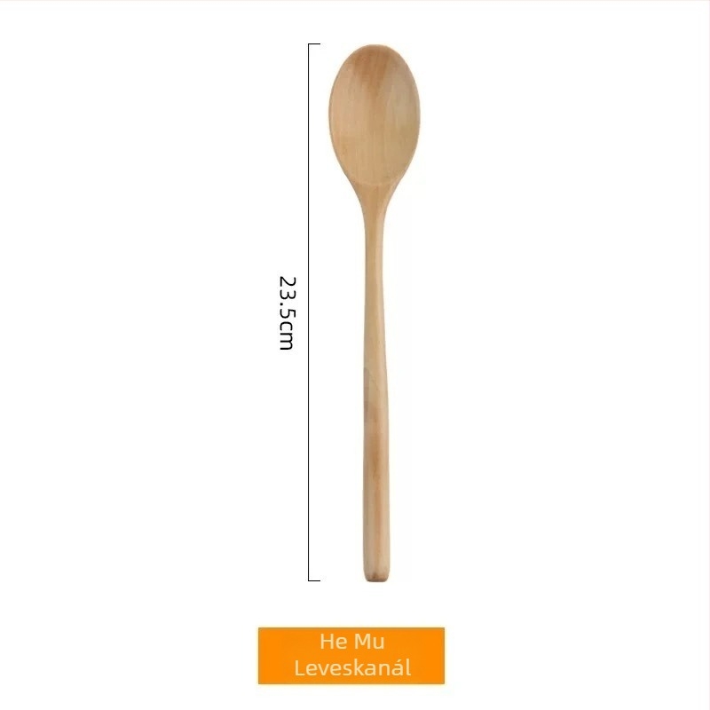 Glow fából készült leveskanál – modern, minimalist design, vízpolírozott felület, testreszabható, egyszínű mintázat, első osztályú minőség
