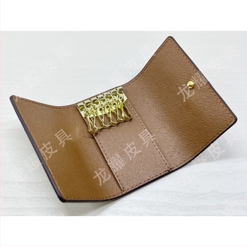 Uniszex PU bőrtáska kulcsokhoz, betűs minta, bélés nélküli, 2022 tavaszán debütált