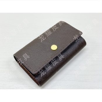 Uniszex PU bőrtáska kulcsokhoz, betűs minta, bélés nélküli, 2022 tavaszán debütált