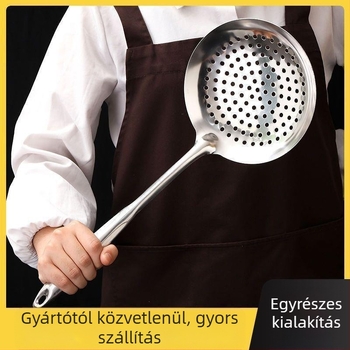 Lotus stílusú integrált rozsdamentes acél szűrőedény – dumpling, hot pot, tészta és sütés számára; 304 rozsdamentes acél; magas hőállóság; rozsdamentes fogantyú