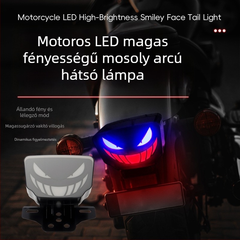 CG125 / TMX155 motorkerékpár hátsó LED lámpája fényvezetővel, index és féklámpával, 12V