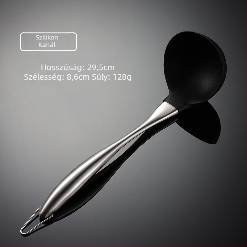 Szilikon konyhai spatula, csúszásmentes, hőálló, égési védelem; eredet Jieyang