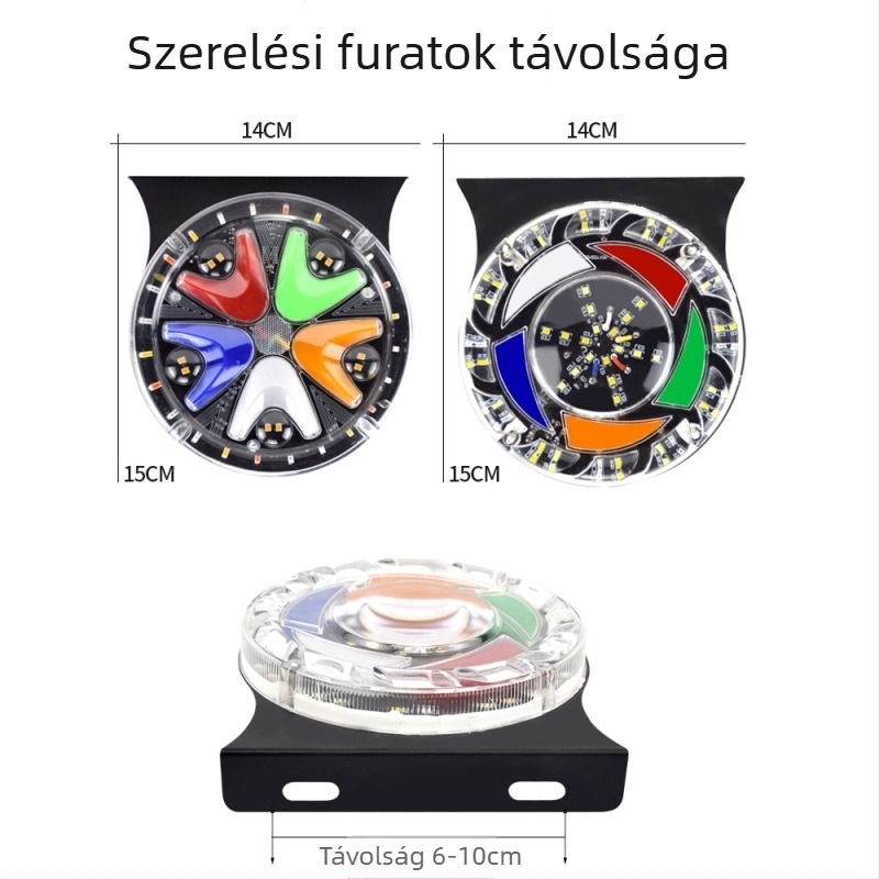 2026 24V-os színes, folyó víz hatású féklámpa, 12V-os autókhoz, LED irányjelző, vízálló
