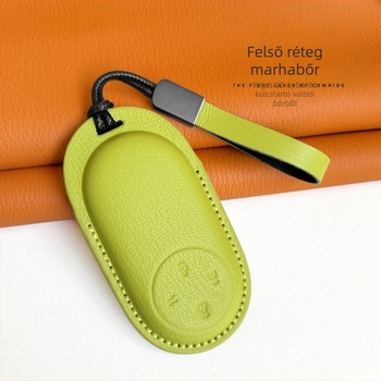 Huawei Enjoy S9 kulcsfob tok (tehénbőr; minimalist stílus)