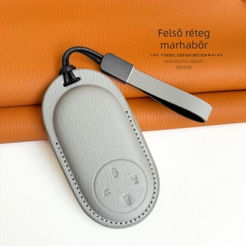 Huawei Enjoy S9 kulcsfob tok (tehénbőr; minimalist stílus)