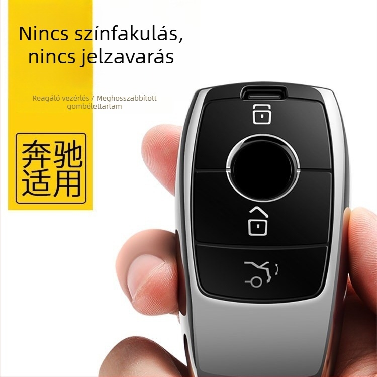 TPU kulcsborító Mercedes-Benz E-osztály E200/E300L, C-osztály C260L és S-osztály