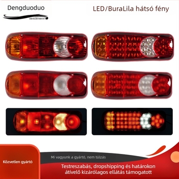 Kamion LED hátsó lámpa, 12-24V, LED fényforrás, 12500 lm