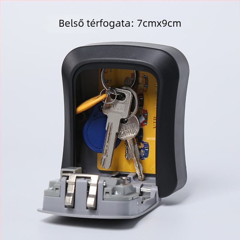 Mechanikus tartalék kulcsos doboz, ABS műanyag, XL-G2S modell, vízálló és porálló, építési terület bejáratához