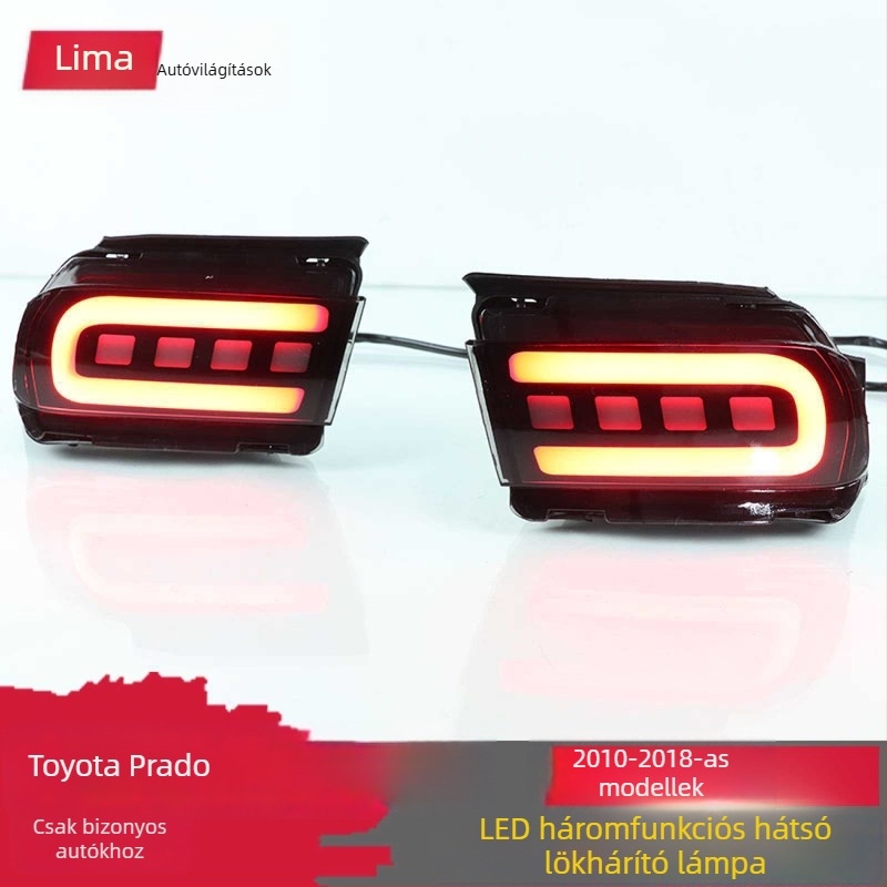 Toyota Prado 2010-2020 LED hátsó lámpa - készlet (LED, 12V, 6000K, 80LM, 50 000 h)
