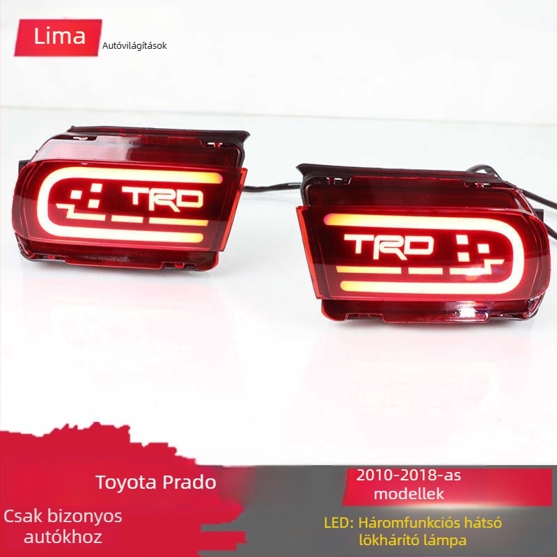 Toyota Prado 2010-2020 LED hátsó lámpa - készlet (LED, 12V, 6000K, 80LM, 50 000 h)