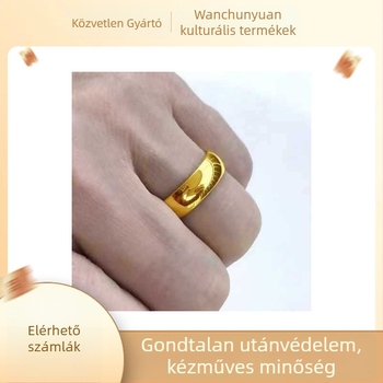 Uniszex etnikus stílusú gyűrűk párok számára, minimalist dizájn