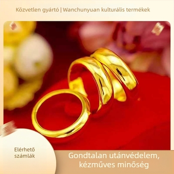 Uniszex etnikus stílusú gyűrűk párok számára, minimalist dizájn