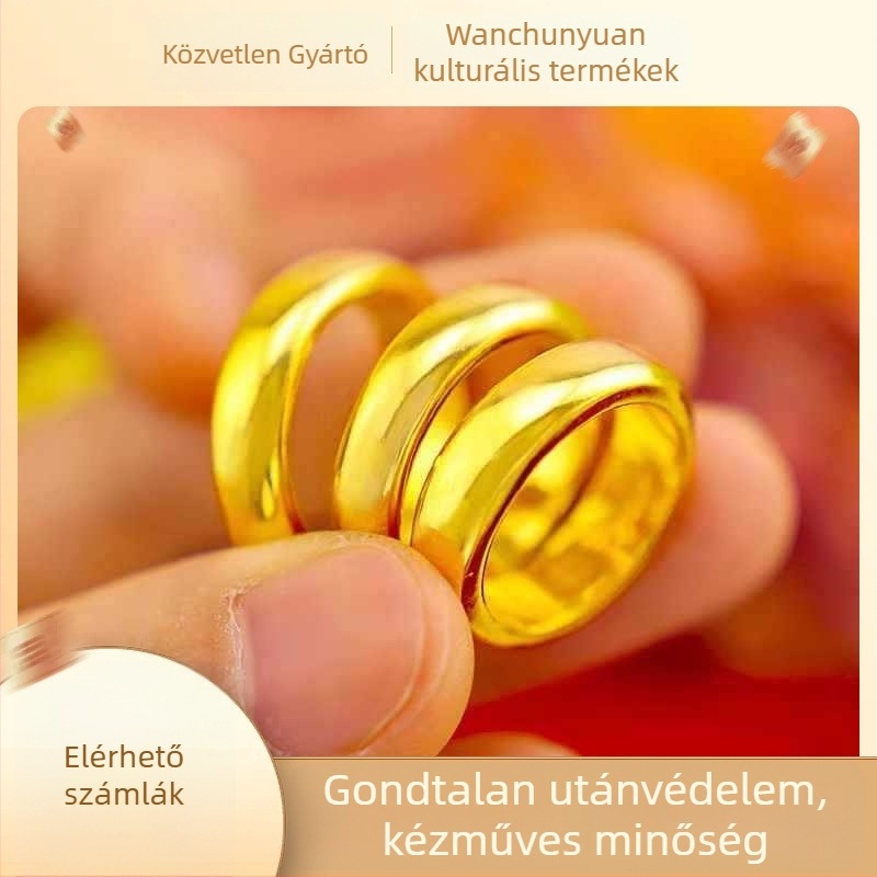 Uniszex etnikus stílusú gyűrűk párok számára, minimalist dizájn