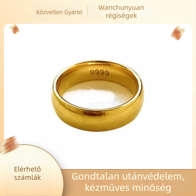 Uniszex etnikus stílusú gyűrűk párok számára, minimalist dizájn