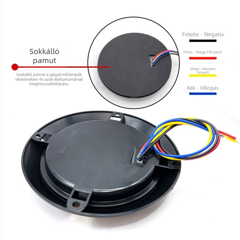 Autóhátsó lámpa GK-HFL-12SMD, 1.2W, 12V, 80-100 lm, Piranha LED