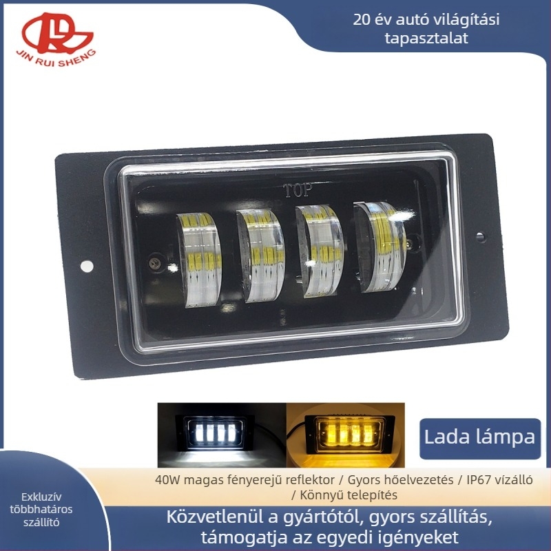 40W LED munkalámpa terepjárókhoz, 9-36V, 2525 LED, 6500K, alumínium ötvözet