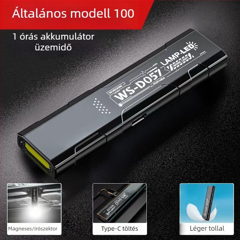 Kültéri fejlámpa Wu Shang LED, 350 lm-ig, újratölthető, kompakt, mágneses munkalámpa, modell 985, ABS ház, súly 30 g