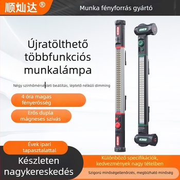 Autóreparáló LED lámpa mágneses hosszú csíkkal, alumínium ötvözet, 1200 lm, 3,7 V, LED