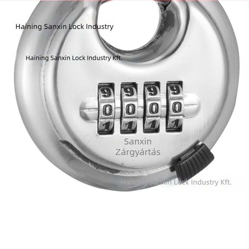 Rozsdamentes acél jelszavas korongzár, modell 201, Sanxin, kültéri vízálló, háztartási használatra