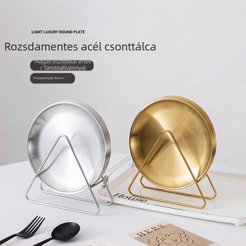 Csontkihúzó korong 201-es rozsdamentes acélból - kerek alak, huzalos felület, logónyomtatás, testreszabás elérhető