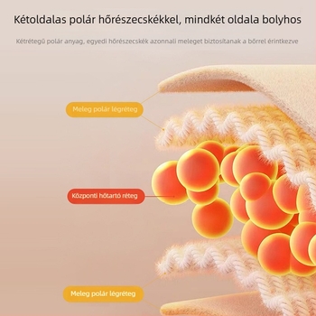 Kétoldalas fleece térdvédő ősz-télre, meleg térd-támasz az ízületekhez, meniszkusz védelem, lábszármelegítők