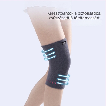 Kétoldalas fleece térdvédő ősz-télre, meleg térd-támasz az ízületekhez, meniszkusz védelem, lábszármelegítők