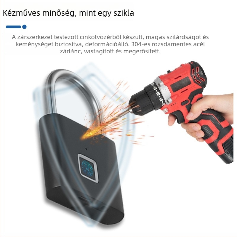 Lemon Shuo Zwgs Ujjlenyomat-nyitású lakat ajtókhoz és szekrényekhez – háztartási zár cinkötvözetből, új kínai stílus