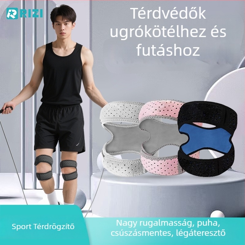 Túrázáshoz és hegymászáshoz való térdvédő, patella öv a térdízület támogatására, futáshoz alkalmas