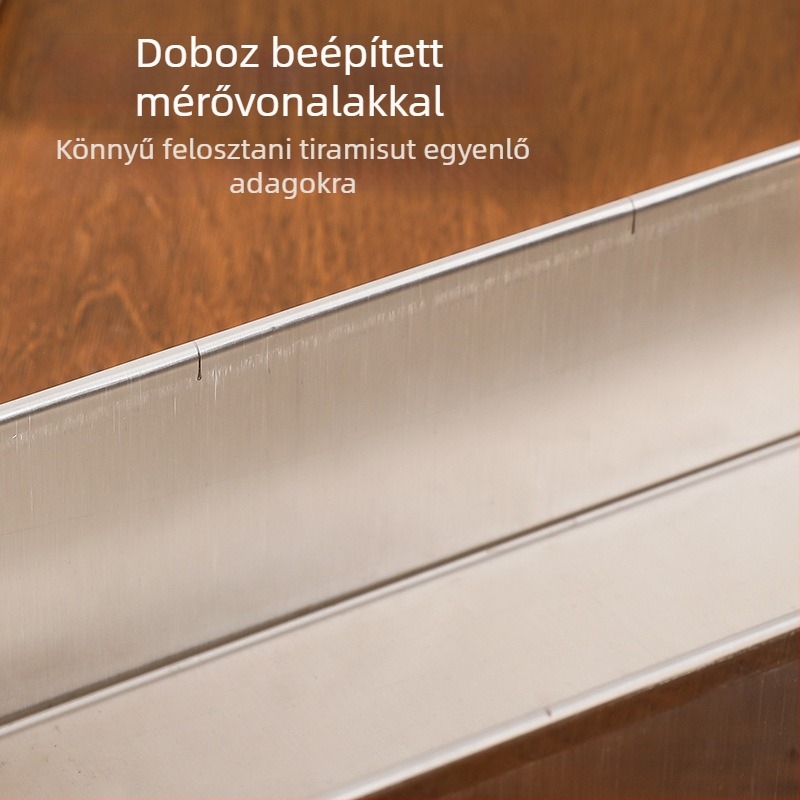 Huahuan téglalap alakú rozsdamentes acél tortaforma tiramisu mousse cheesecake