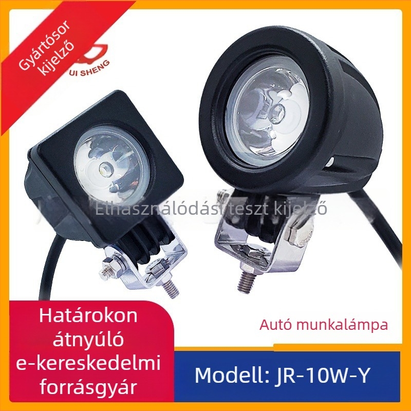 Jármű LED spotlámpa 10W JR-XLS10W-3535, 9-36V, LED 3535, 6500K, élettartam 50 000 óra