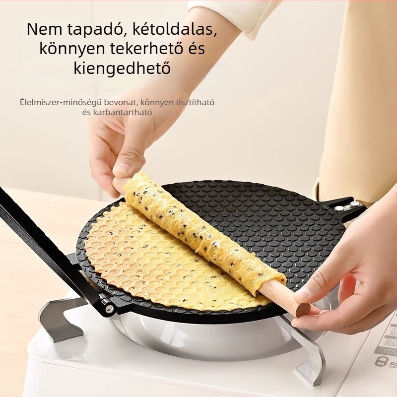 Tojás tekercs sütőforma és torta forma - ropogós héj, kétoldali gázmelegítés - konyhai eszköz
