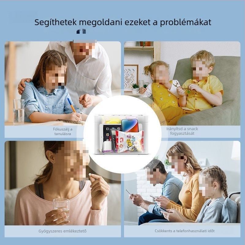 Mobiltelefon záró doboz időzítővel, Modell Lb101, Típus: Kombinált zár, Anyag: Egyéb