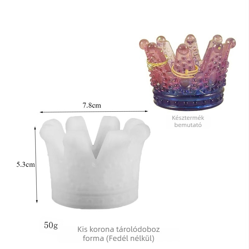 Dance of the Butterfly szilikon forma – korona tároló, nem szabályos alakú tortaforma DIY kristálygyanta/gipsz öntéséhez