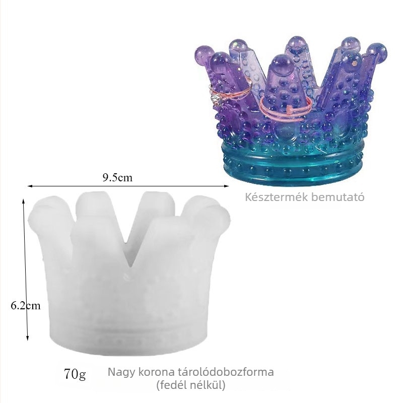 Dance of the Butterfly szilikon forma – korona tároló, nem szabályos alakú tortaforma DIY kristálygyanta/gipsz öntéséhez