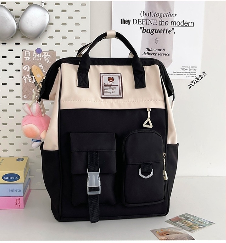 Unisex ultrakönnyű nylon hátizsák, 20-35L kapacitás, kompatibil 14 hüvelykes laptophoz, városi minimalizmus, ergonómikus hátsó panel