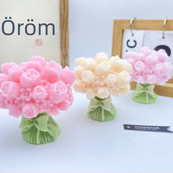 Silikon tulipáncsokor forma DIY gyertyákhoz és gyantához