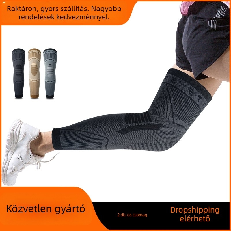 Hosszú térdvédők férfiak és nők számára, térdízületi védelem sporthoz és futáshoz, kosárlabda térdvédők, lélegző és kényelmes
