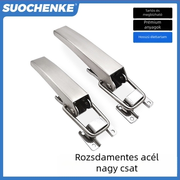 Rozsdamentes acélból készült nehézterhelésű csat ipari dobozokhoz, modell C-1367-A