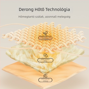 Női meleg anti-statikus térdvédős nadrág, magas derékrész, két rétegű anyag, vastagság 251–300 g/m²