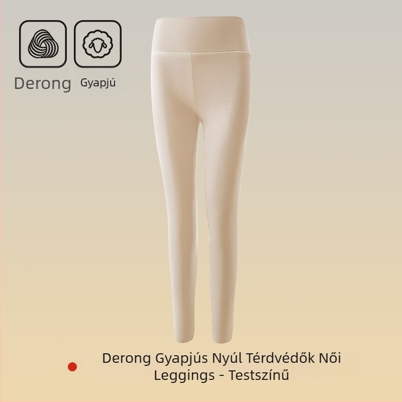 Női meleg anti-statikus térdvédős nadrág, magas derékrész, két rétegű anyag, vastagság 251–300 g/m²