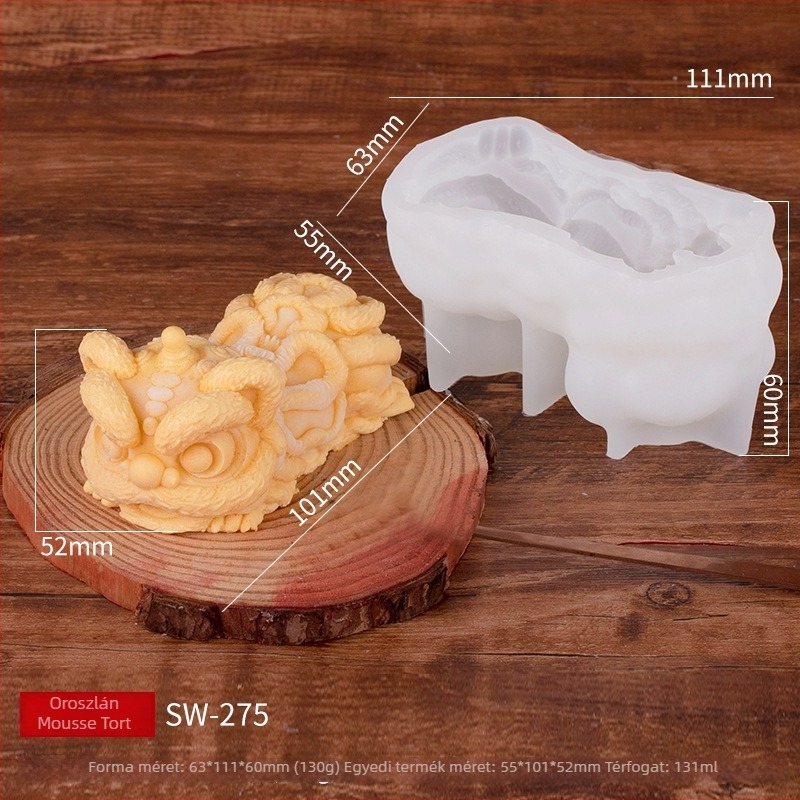 Szilikon mousse torta forma – szabálytalan alak, sütőforma mousse