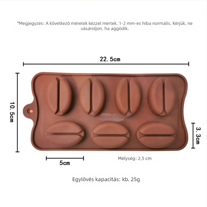 Szilikonból készült szív alakú sütőforma tortákhoz, pudinghoz és zseléhez; alkalmas szappankészítéshez is.
