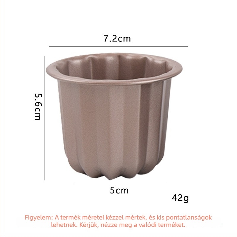 Szénacél tortaforma, szabálytalan alak