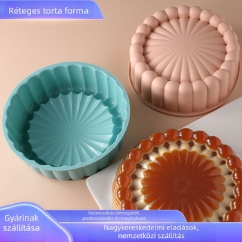 Szilikon süteményforma, kör alakú, anyag: szilikon, termékkód: gcl2311, sütéshez