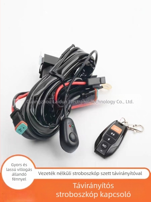 LED-szalag világítás kapcsoló kábelkészlet (300W, 12V, 6000K, 6000lm, élettartam 50000h)