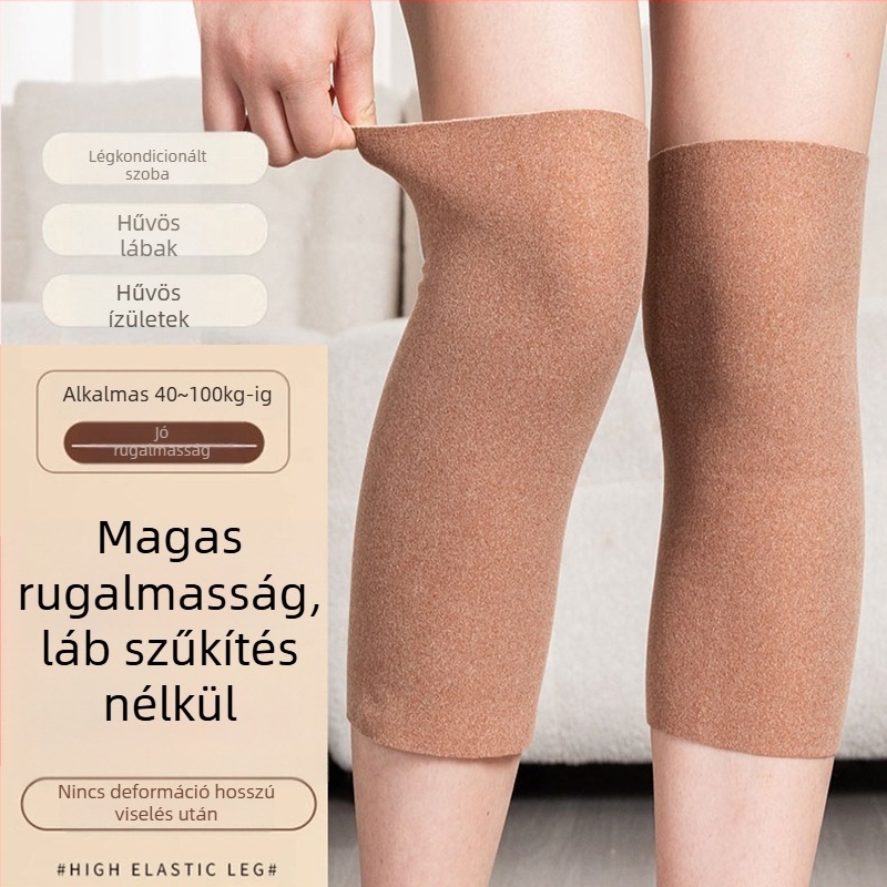 Velcro térdvédők felnőtteknek, őszi–téli térd- és lábvédelem klímás szobákban, idős korosztálynak megfelelő